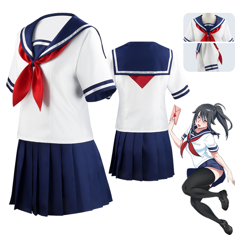 Women'S Shoes Navy Blue - Novelty anime Halloween party girl navy