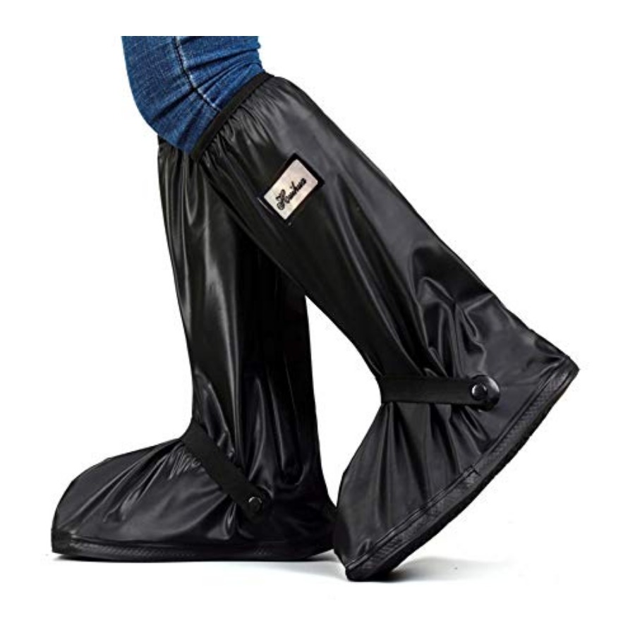 Women Shoes Xxl - Black Waterproof Shoes Cover with Reflector,