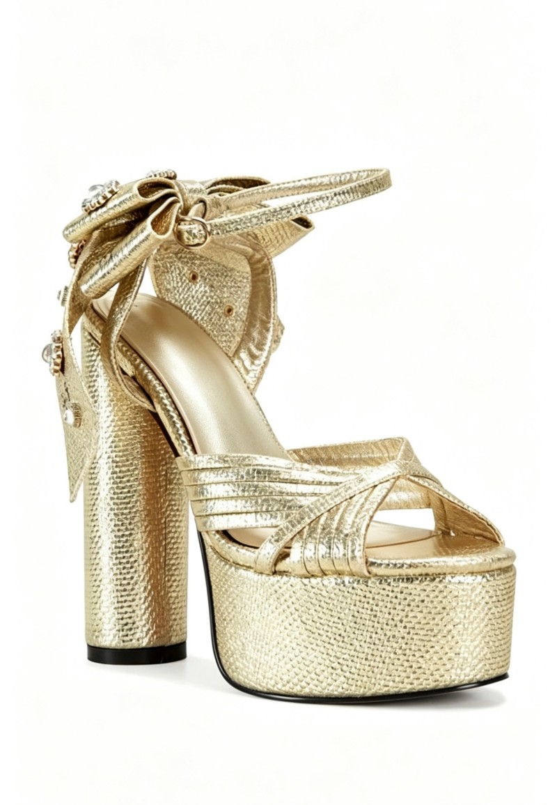 Women Shoes Waterproof - Square Headed Banquet Sandals 2026 New