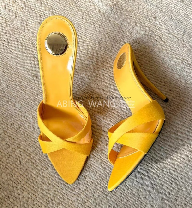 Sexy purple pointy toe satin s - Women'S Shoes Yellow ulasan dan harga