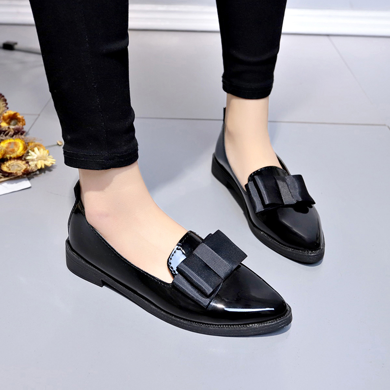 Black/ Wine Red Patent Leather - Women Shoes Size ulasan dan harga