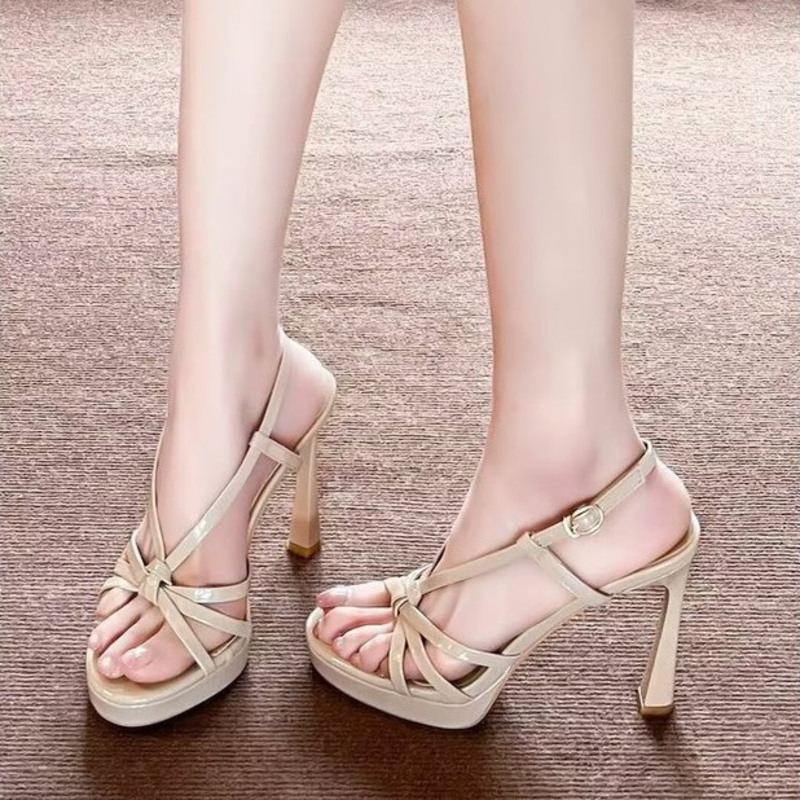 Summer 2026 French Style Nude  - Women Shoes Waterproof ulasan dan harga