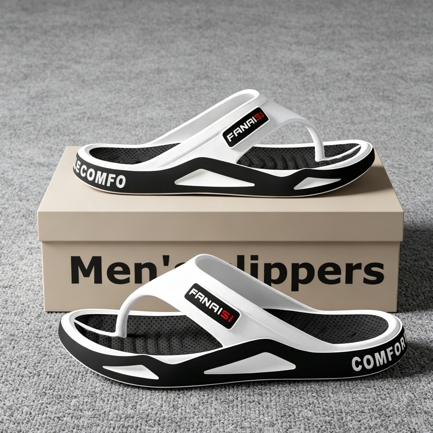 New Men's Summer Sandals, Non- - Thong Flat Sandal ulasan dan harga