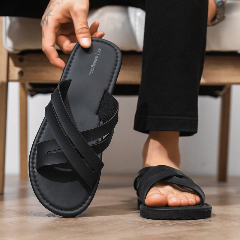 Men's Flat Bottom Sandals Casu - Thong Flat Sandal ulasan dan harga