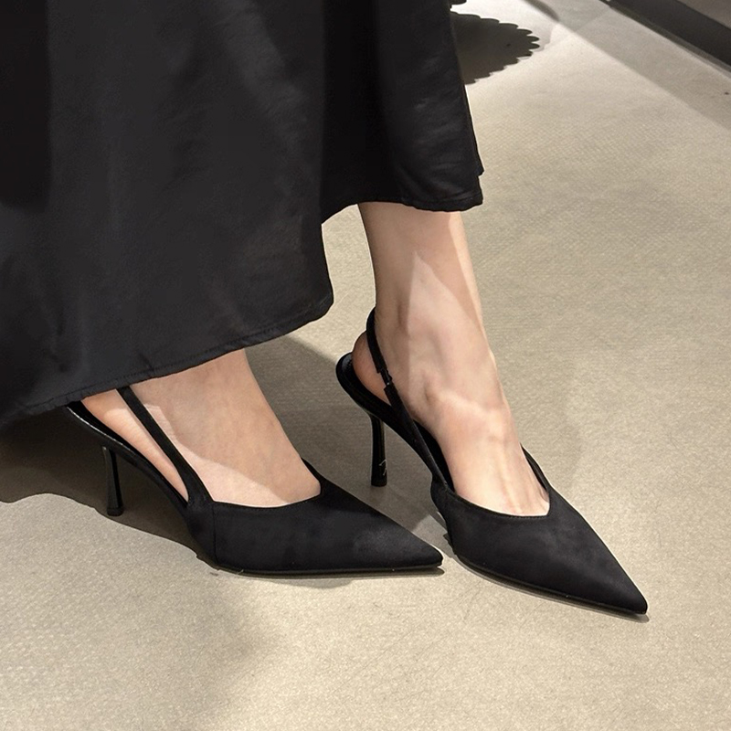 Luxury High Heels Sandals Wome - Pointed Toe Flat ulasan dan harga