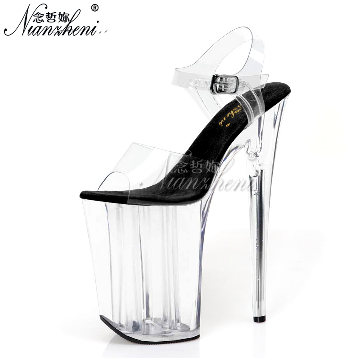 Sexy fashion transparent 9 Inc - Thong Flat Sandal ulasan dan harga