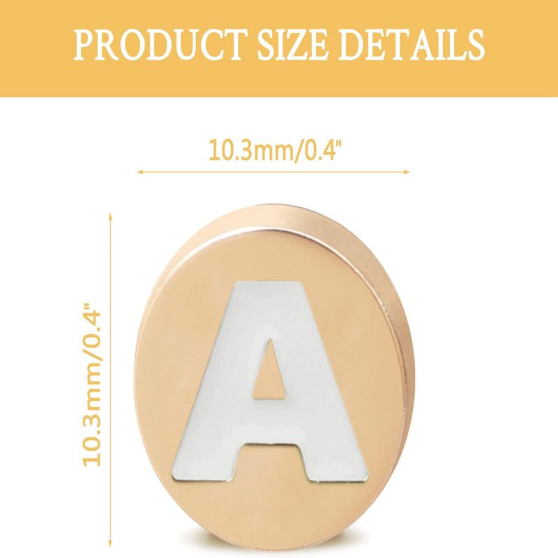 Bling Gold  Letter Shoe Charms - Women'S Shoes Crocs ulasan dan harga