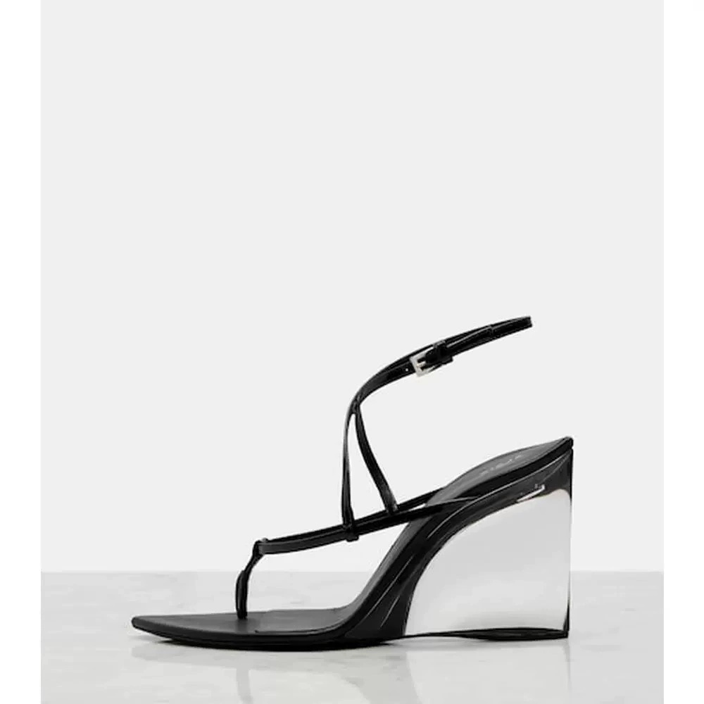 Women's Patent Leather Clear W - Thong Flat Sandal ulasan dan harga