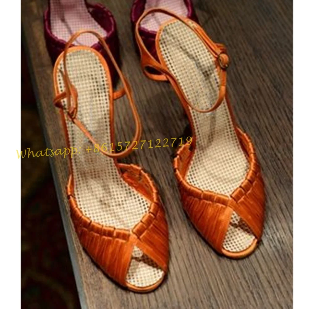 Orange Weave Cross Sandals Wit - Women Shoes Brands ulasan dan harga