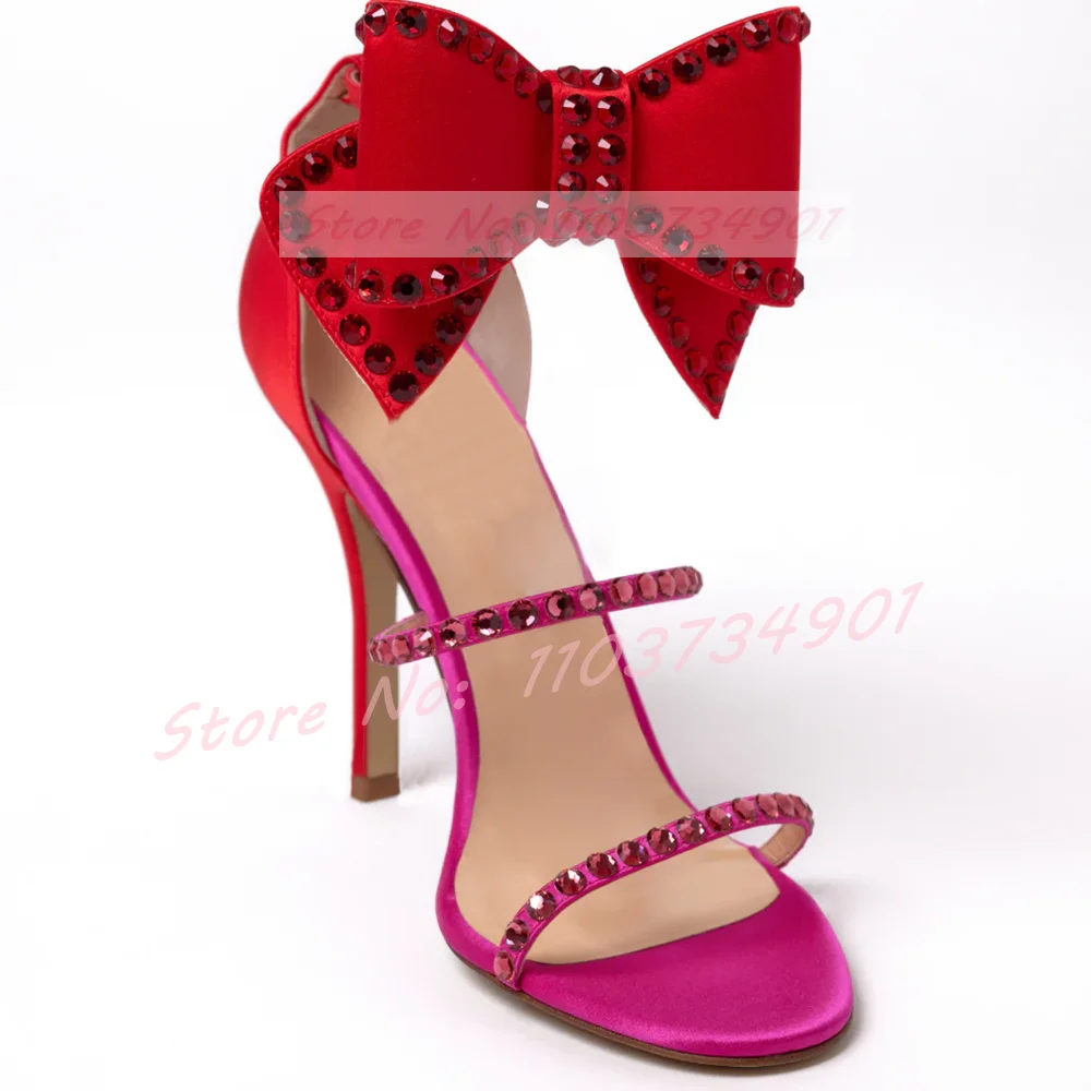 Butterfly-knot Crystals Clear  - Women'S Shoes Trendy ulasan dan harga