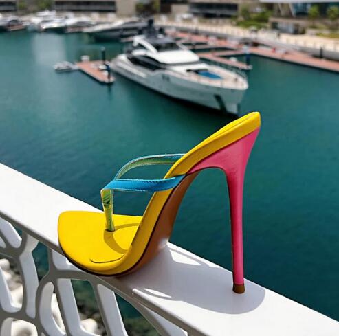 Hot Pink Blue Yellow Mixed Col - Women'S Shoes Navy Blue ulasan dan harga