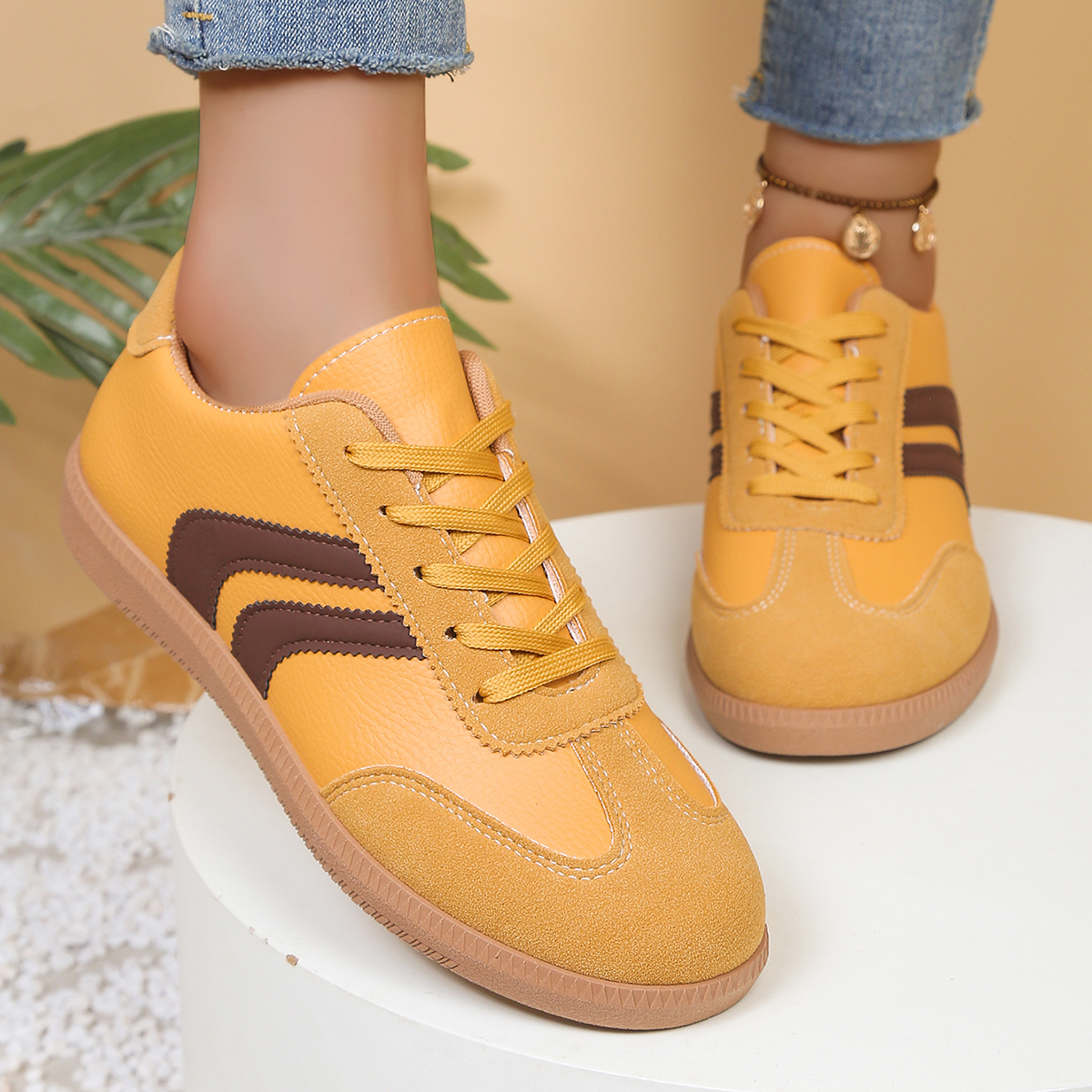 Fashionable Yellow Women's Cas - Women'S Shoes Yellow ulasan dan harga