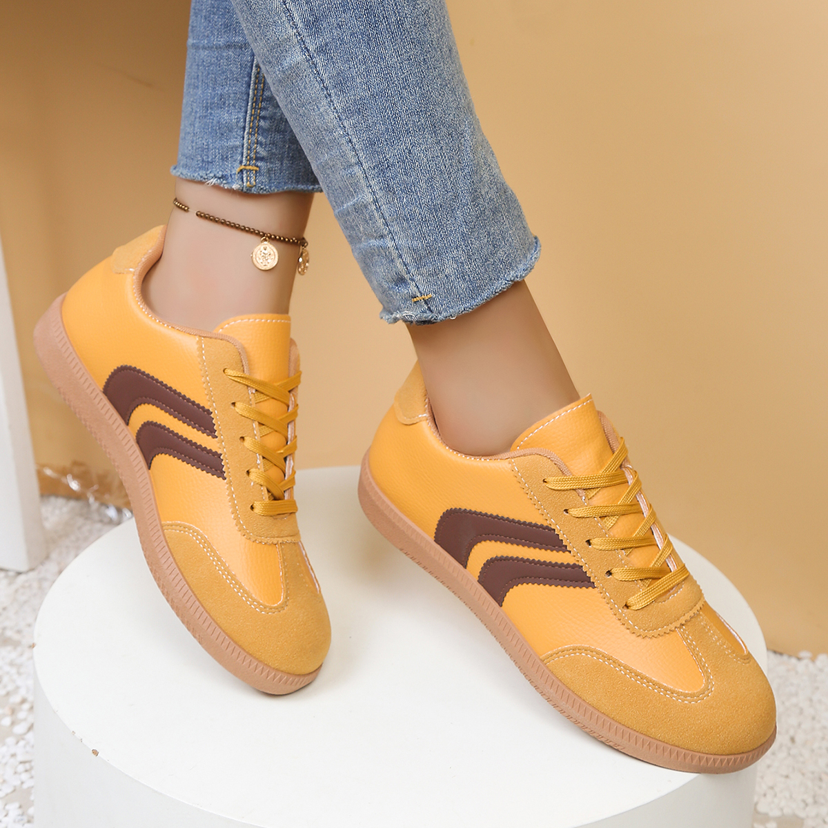 Fashionable Yellow Women's Cas - Women'S Shoes Yellow ulasan dan harga