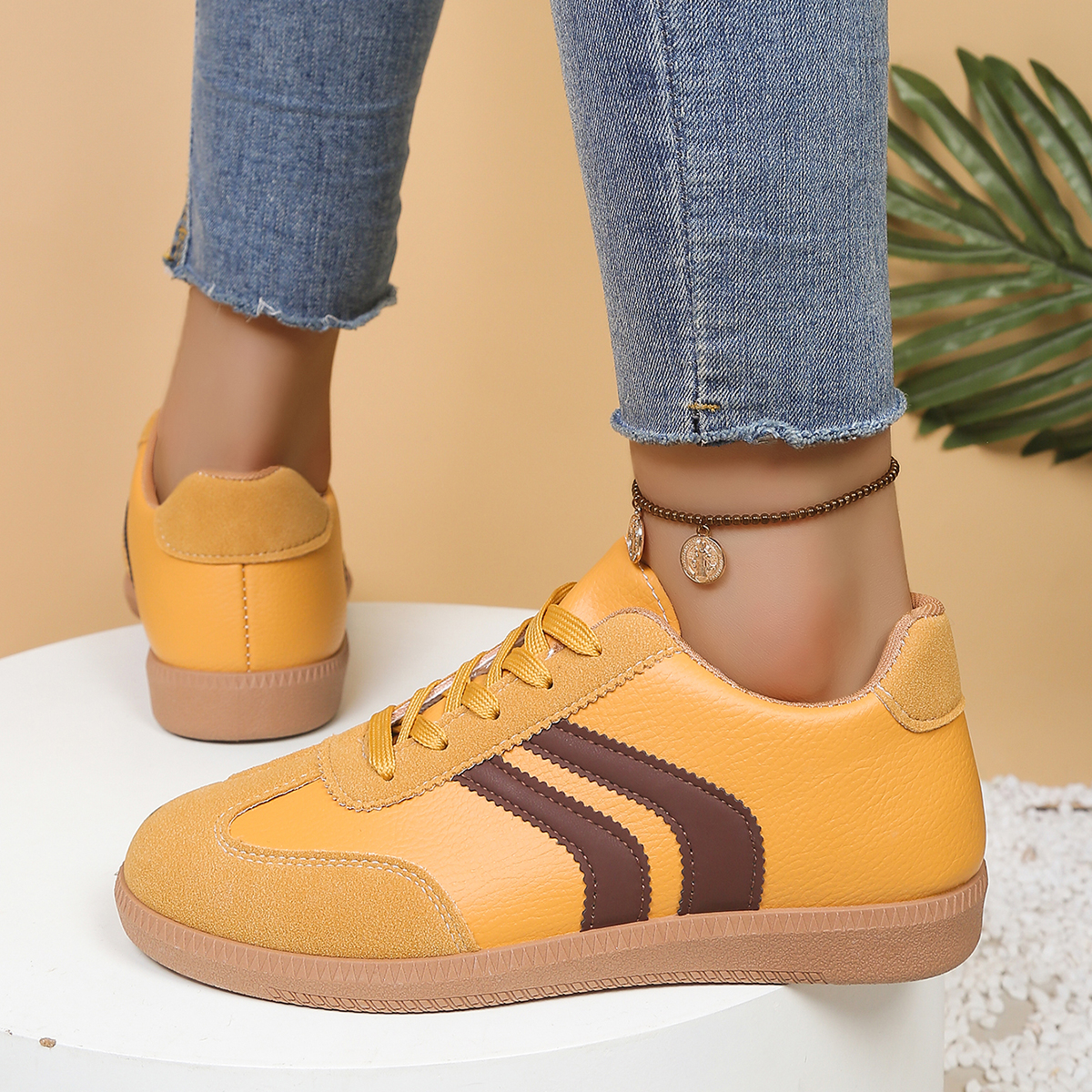 Fashionable Yellow Women's Cas - Women'S Shoes Yellow ulasan dan harga