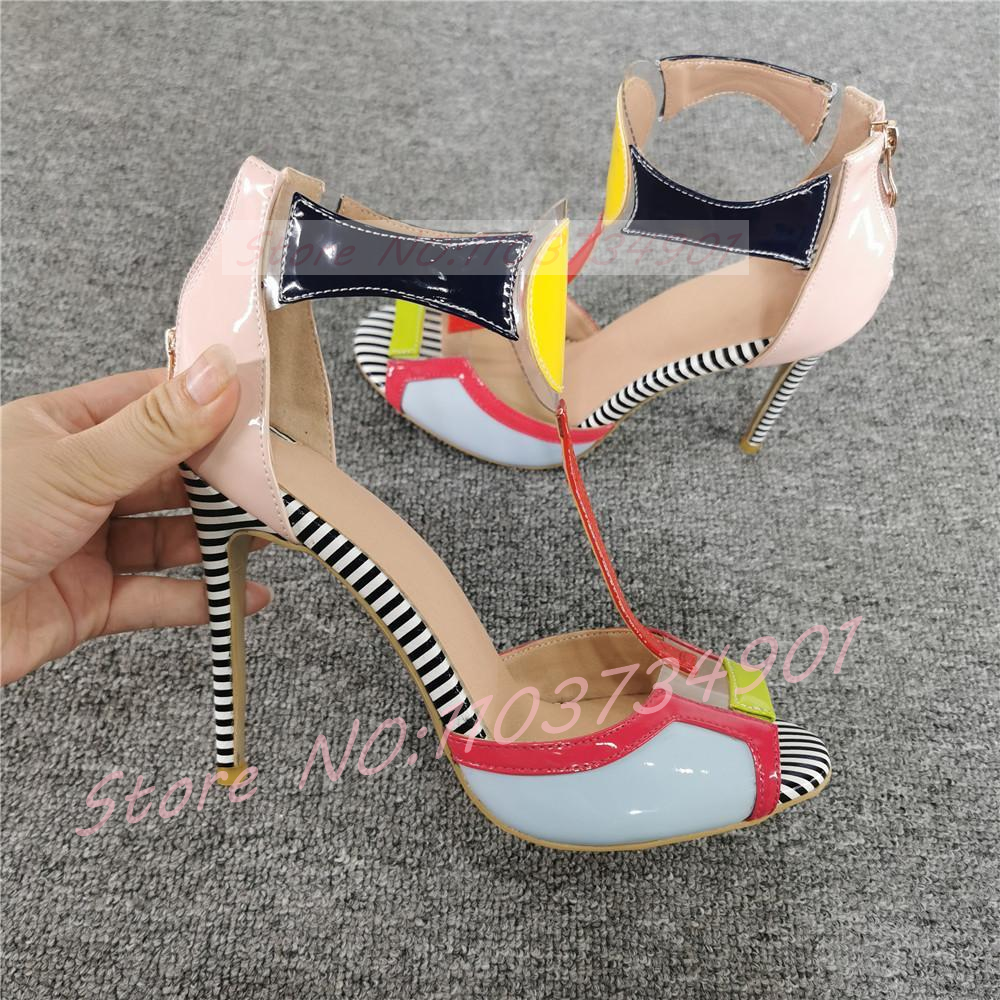 Mixed Colors Roman Sandals Wom - Women'S Shoes Trendy ulasan dan harga