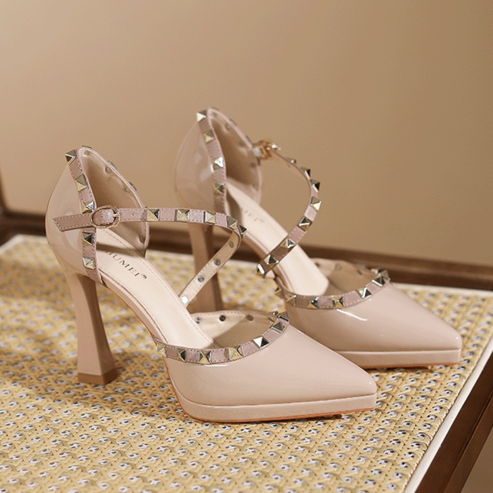 Rivet Heeled Sandals Women's 2 - Women Shoes Waterproof ulasan dan harga