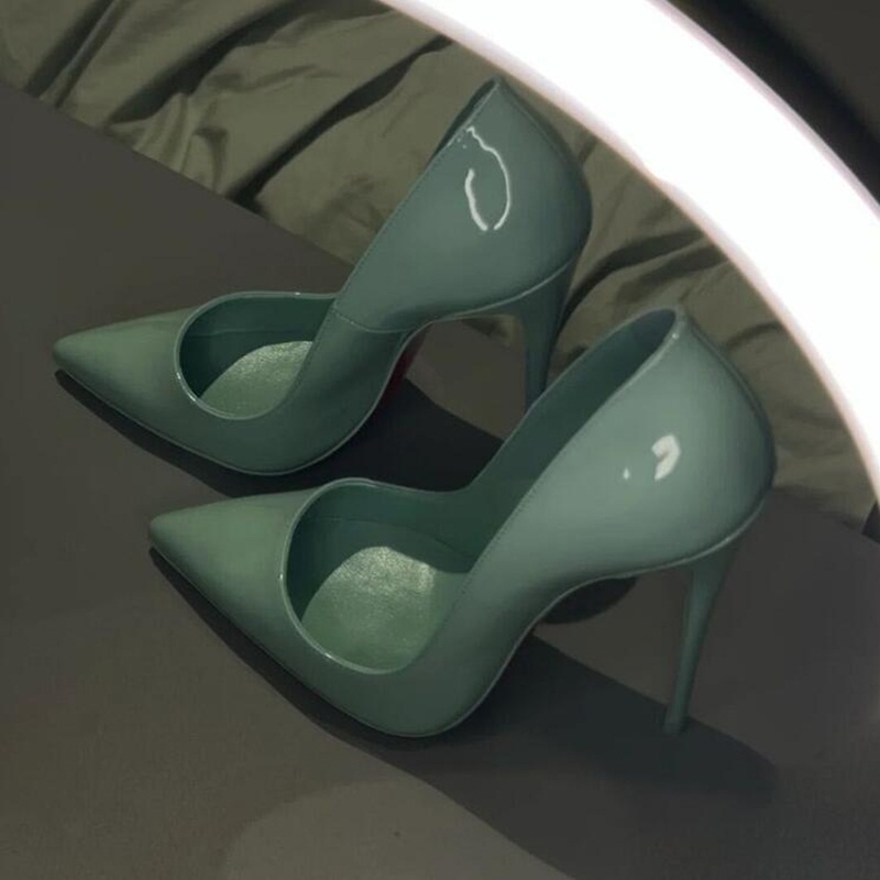 Blue Green Patent Leather Wome - Women'S Shoes Navy Blue ulasan dan harga