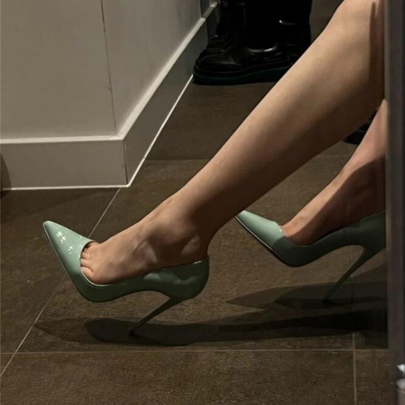 Blue Green Patent Leather Wome - Women'S Shoes Navy Blue ulasan dan harga