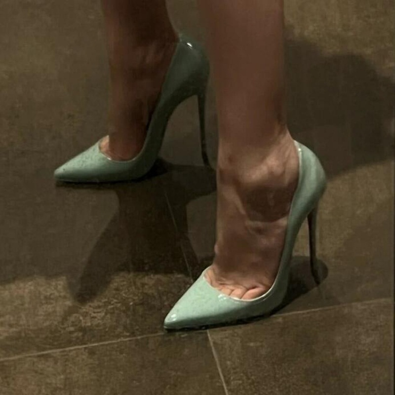 Blue Green Patent Leather Wome - Women'S Shoes Navy Blue ulasan dan harga