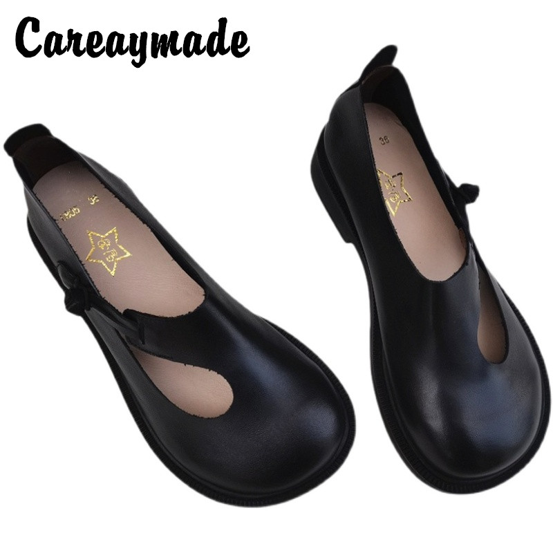 Careaymade-Genuine leather big - Women Shoes Size ulasan dan harga