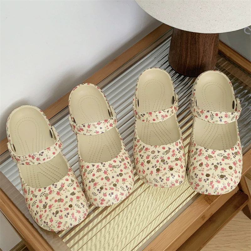 New Summer Floral Girls Ballet - Women Shoes Waterproof ulasan dan harga