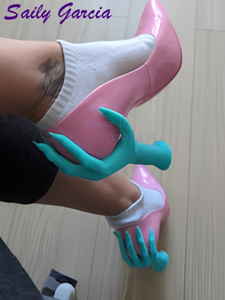 Scary Hand Back Heel Pumps Pin - Women'S Shoes Hands Free ulasan dan harga