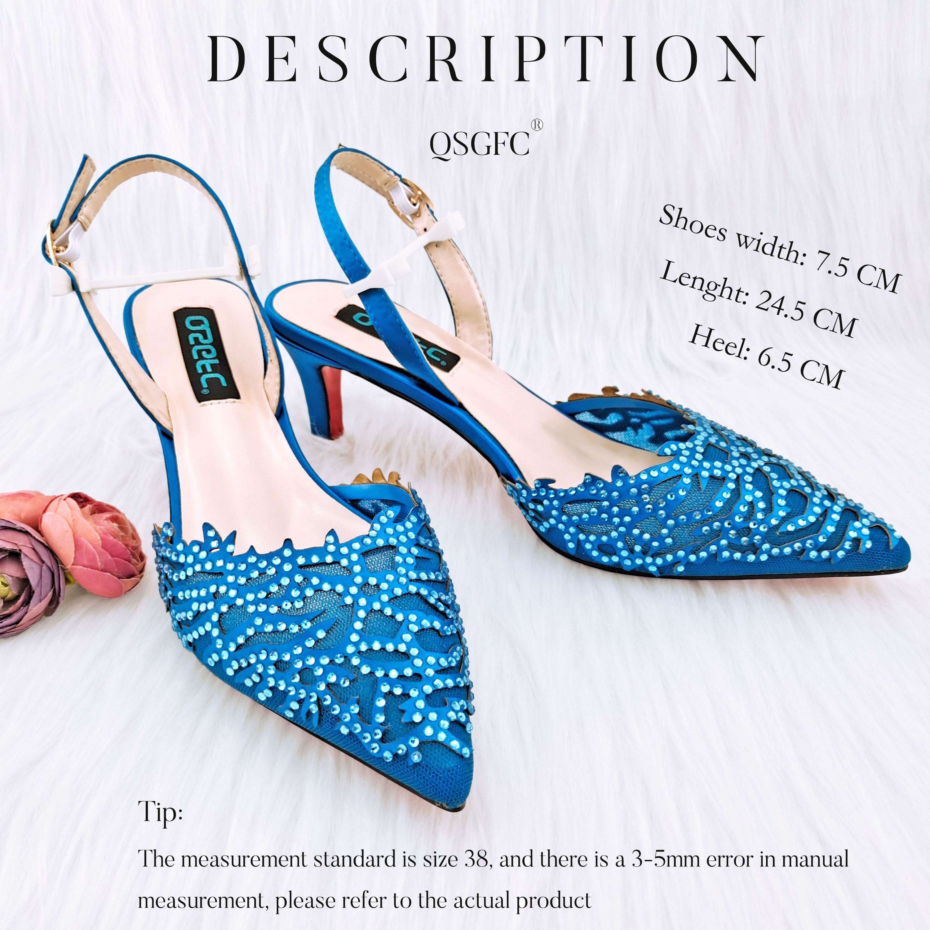 Luxury African Nigerian Bride  - Women'S Shoes Navy Blue ulasan dan harga