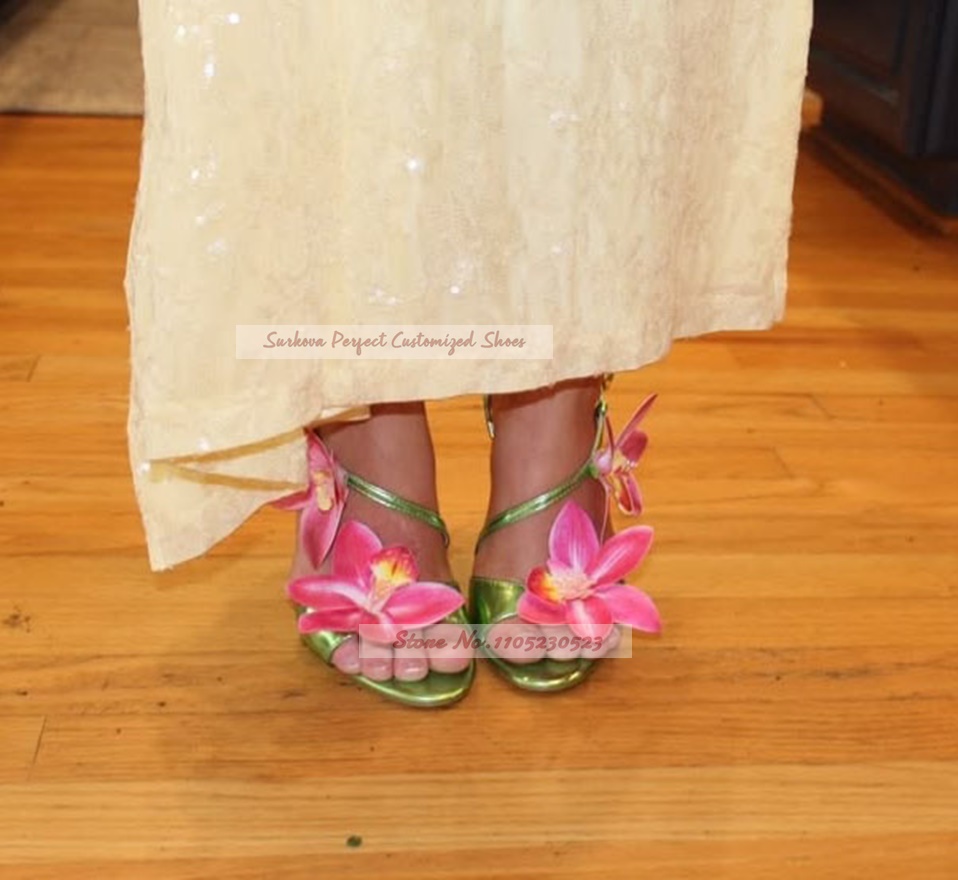 Metalic Matte Slingback Flower - Women'S Shoes Yellow ulasan dan harga