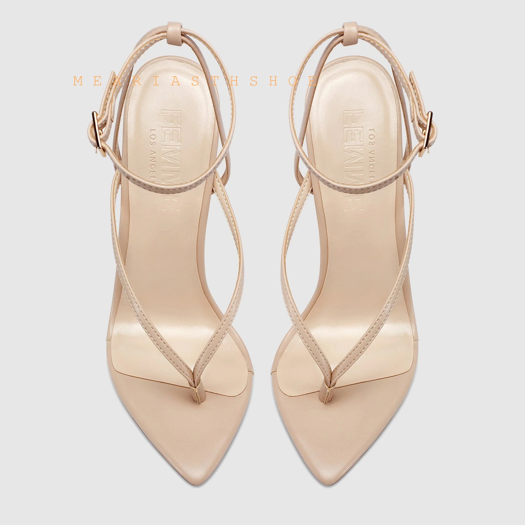 Beige Black Cross Straps Flip- - Thong Flat Sandal ulasan dan harga