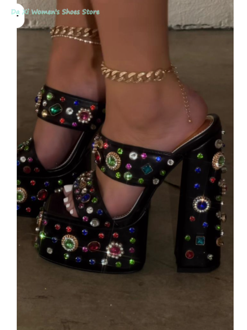 Round Head Color Gem And Rhine - Women Shoes Waterproof ulasan dan harga