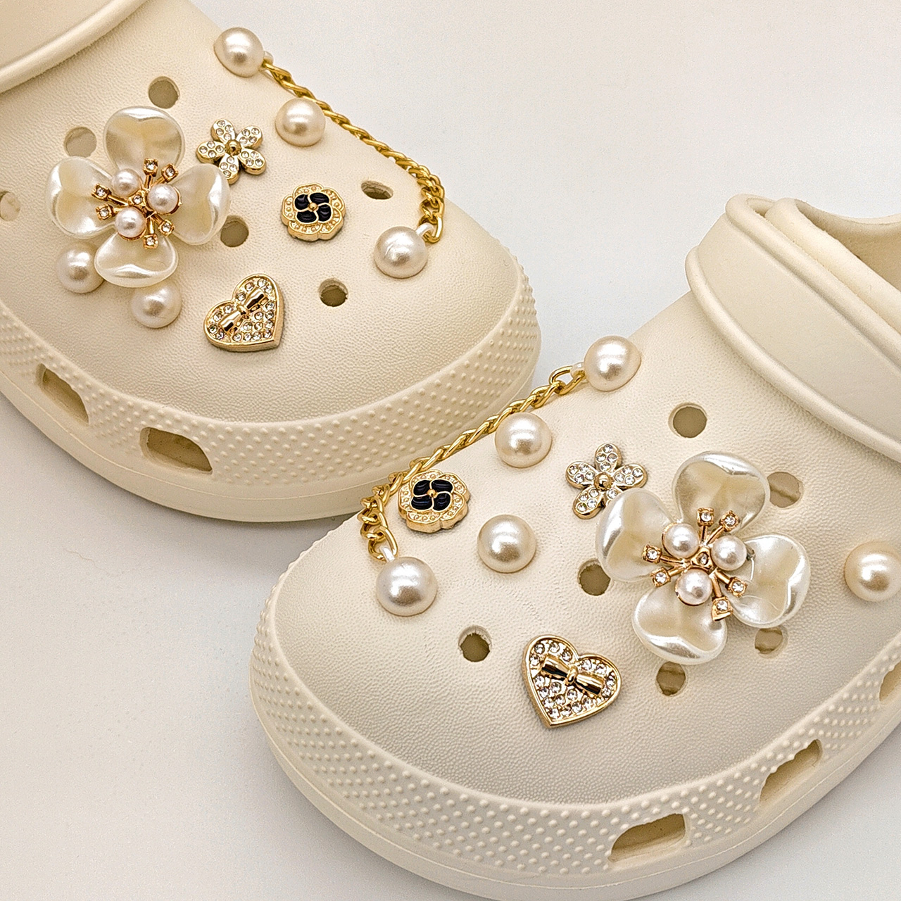 Floral Pearl Shoe Charms for C - Women'S Shoes Crocs ulasan dan harga