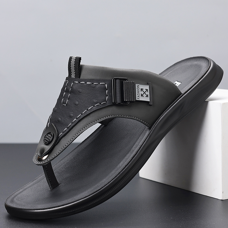 Men's Adjustable Buckle Thong  - Thong Flat Sandal ulasan dan harga