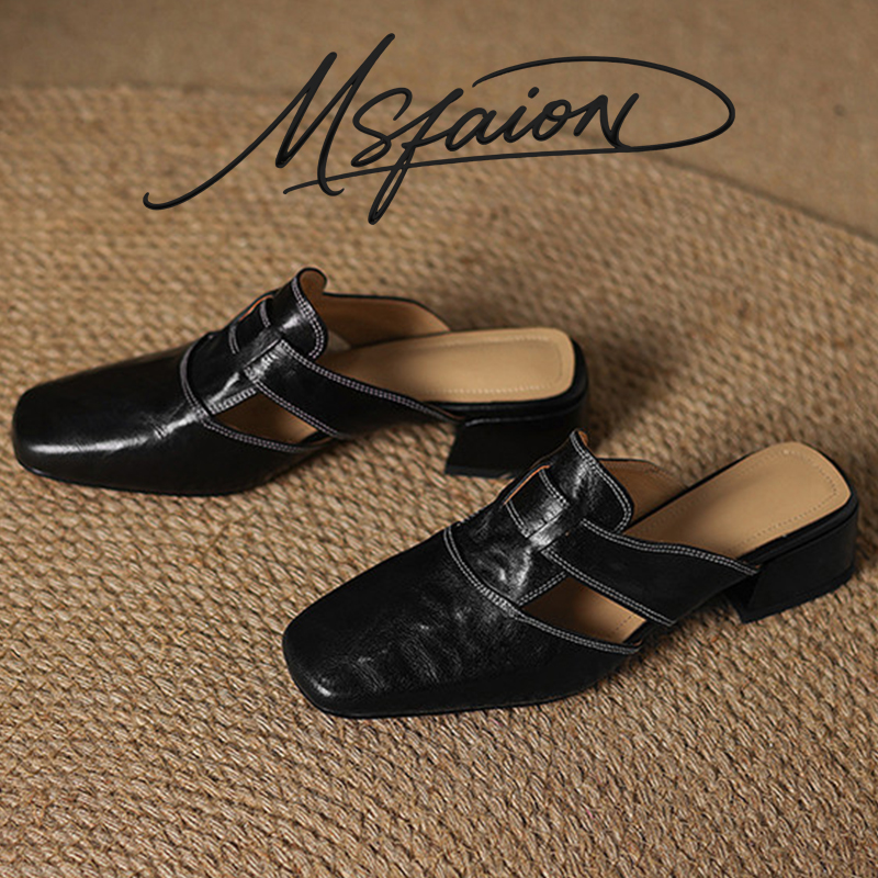 Genuine Sheepskin Mules 2026 N - Women'S Shoes Hands Free ulasan dan harga