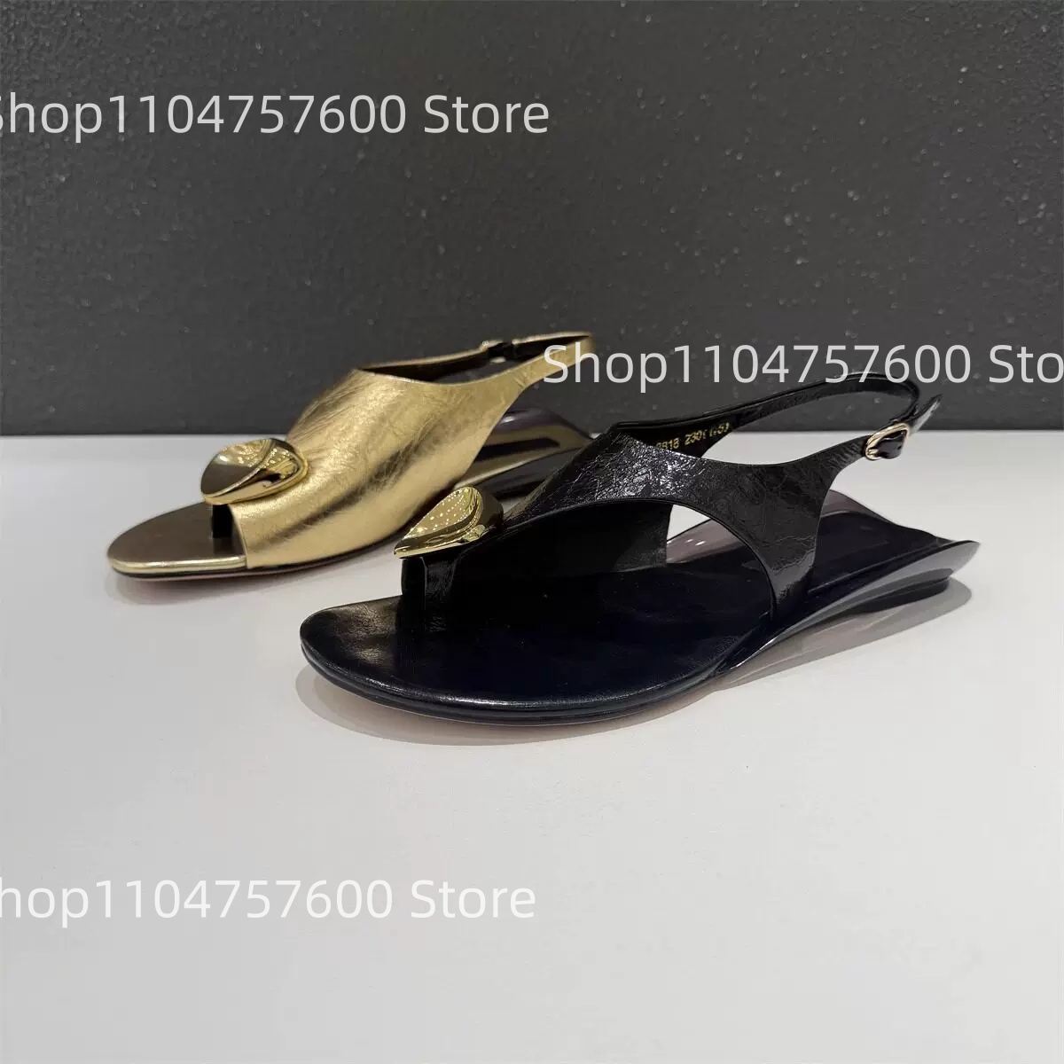 Women's Metallic Heart Charm T - Thong Flat Sandal ulasan dan harga