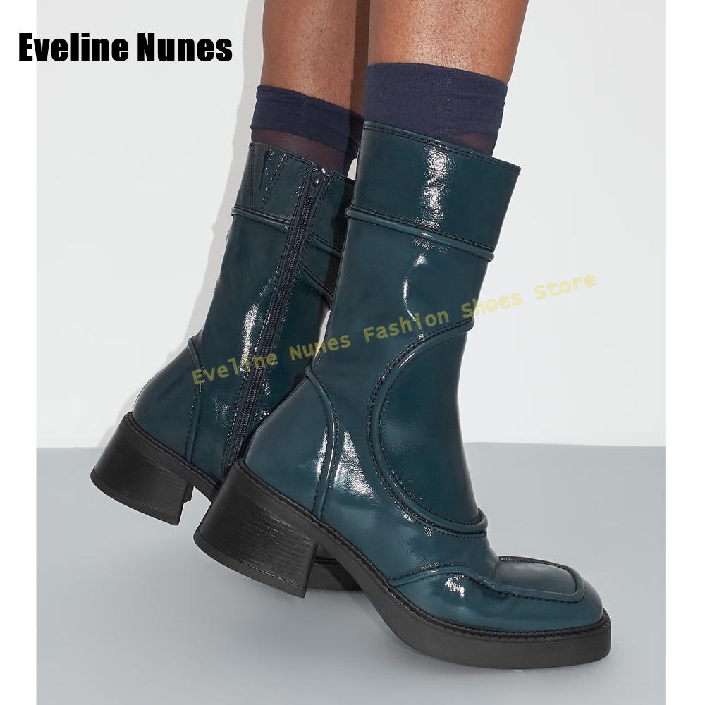 Dark Blue Square Toe Fashion B - Women'S Shoes Navy Blue ulasan dan harga