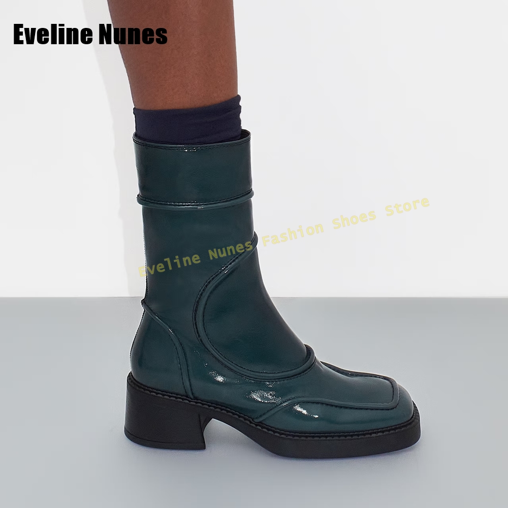Dark Blue Square Toe Fashion B - Women'S Shoes Navy Blue ulasan dan harga