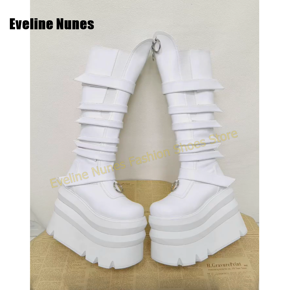 Bright Yellow Platform Knee Hi - Women'S Shoes Yellow ulasan dan harga