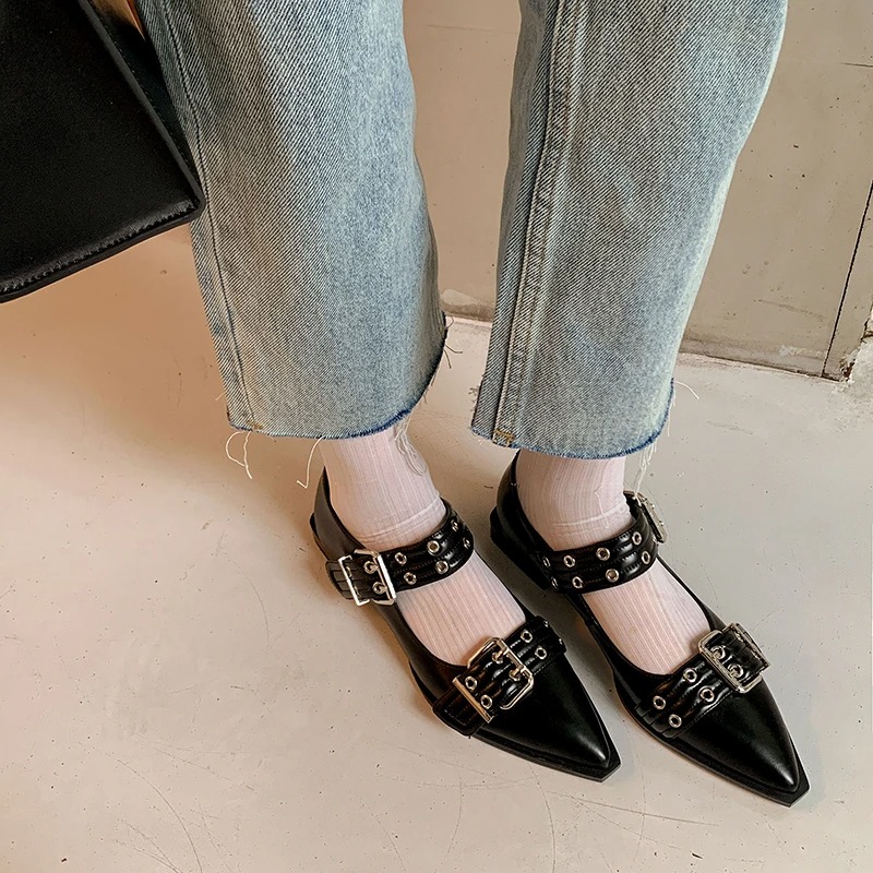 Women's Shoes Designer Luxury  - Pointed Toe Flat ulasan dan harga