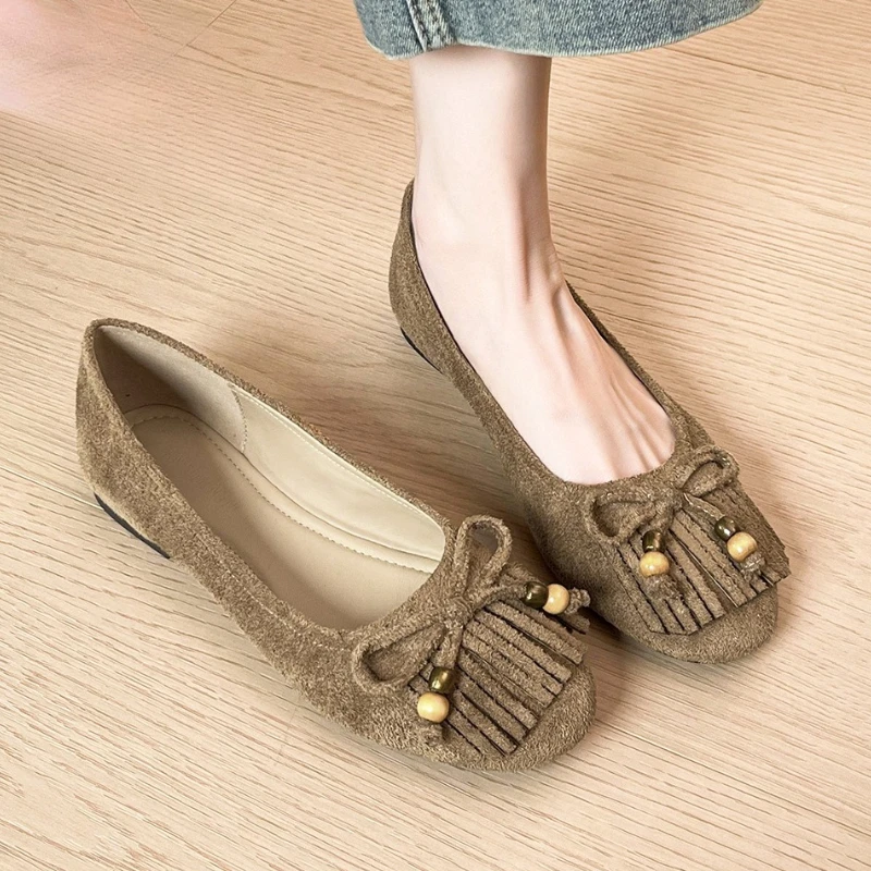 Retro Tassel Flats Women Fashi - Women Shoes Brands ulasan dan harga