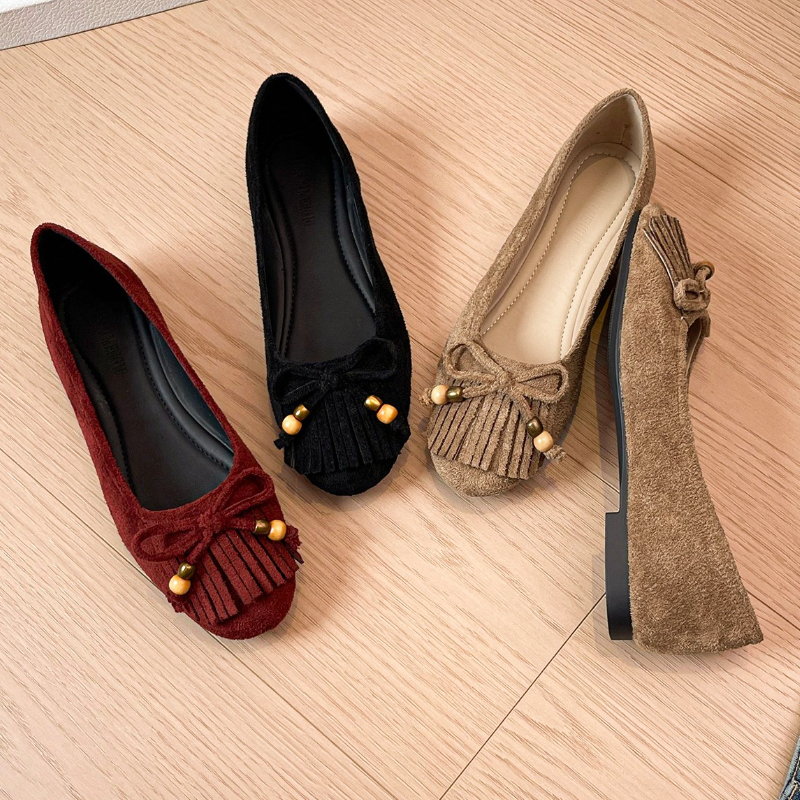 Retro Tassel Flats Women Fashi - Women Shoes Brands ulasan dan harga